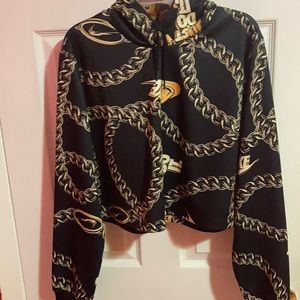 Black and gold hoodie